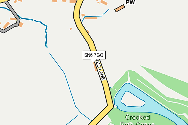 SN6 7GQ map - OS OpenMap – Local (Ordnance Survey) SN6 7GQ map - OS OpenMap – Local (Ordnance Survey)