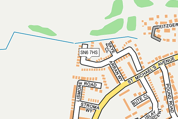 SN6 7HS map - OS OpenMap – Local (Ordnance Survey) SN6 7HS map - OS OpenMap – Local (Ordnance Survey)