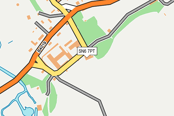 SN6 7PT map - OS OpenMap – Local (Ordnance Survey)