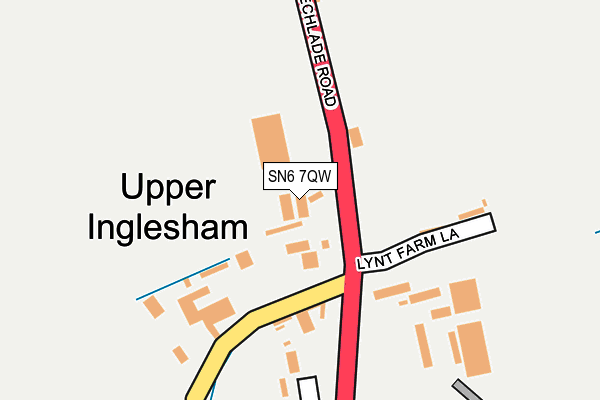 SN6 7QW map - OS OpenMap – Local (Ordnance Survey) SN6 7QW map - OS OpenMap – Local (Ordnance Survey)