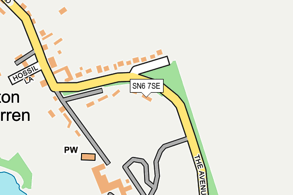 SN6 7SE map - OS OpenMap – Local (Ordnance Survey)