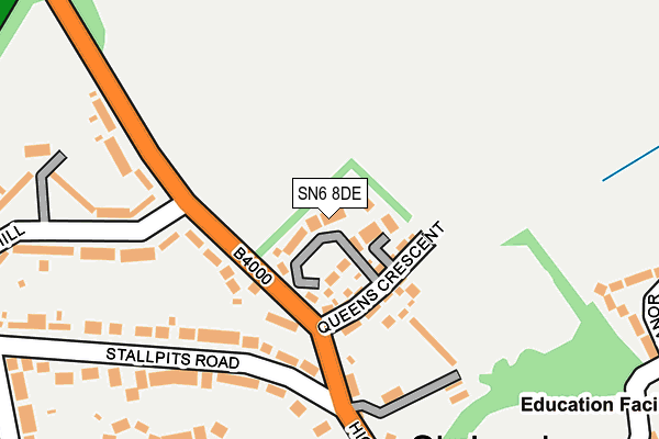 SN6 8DE map - OS OpenMap – Local (Ordnance Survey) SN6 8DE map - OS OpenMap – Local (Ordnance Survey)