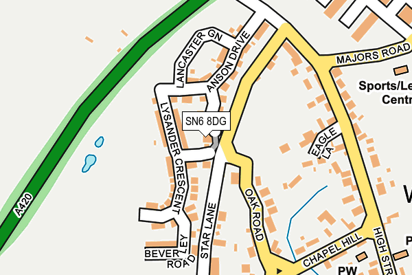SN6 8DG map - OS OpenMap – Local (Ordnance Survey) SN6 8DG map - OS OpenMap – Local (Ordnance Survey)
