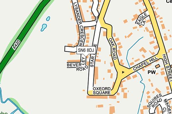 SN6 8DJ map - OS OpenMap – Local (Ordnance Survey) SN6 8DJ map - OS OpenMap – Local (Ordnance Survey)