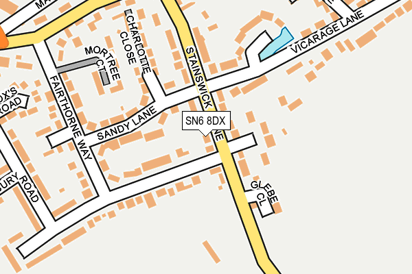 SN6 8DX map - OS OpenMap – Local (Ordnance Survey) SN6 8DX map - OS OpenMap – Local (Ordnance Survey)