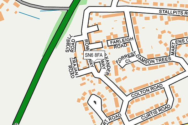 SN6 8FA map - OS OpenMap – Local (Ordnance Survey) SN6 8FA map - OS OpenMap – Local (Ordnance Survey)