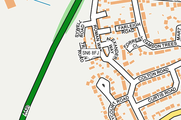 SN6 8FJ map - OS OpenMap – Local (Ordnance Survey) SN6 8FJ map - OS OpenMap – Local (Ordnance Survey)