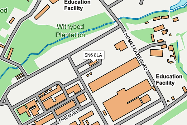SN6 8LA map - OS OpenMap – Local (Ordnance Survey) SN6 8LA map - OS OpenMap – Local (Ordnance Survey)