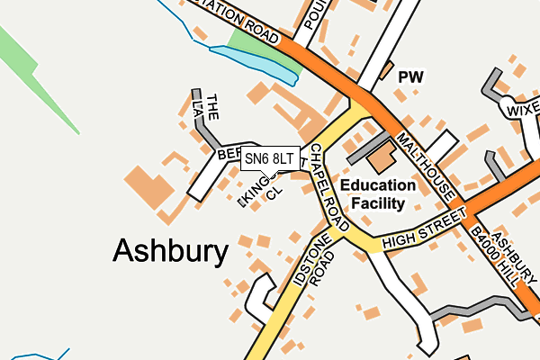 SN6 8LT map - OS OpenMap – Local (Ordnance Survey) SN6 8LT map - OS OpenMap – Local (Ordnance Survey)