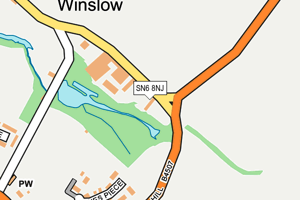 SN6 8NJ map - OS OpenMap – Local (Ordnance Survey) SN6 8NJ map - OS OpenMap – Local (Ordnance Survey)