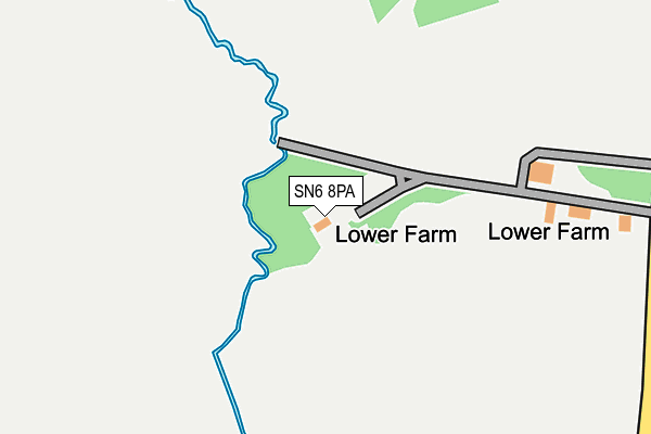 SN6 8PA map - OS OpenMap – Local (Ordnance Survey) SN6 8PA map - OS OpenMap – Local (Ordnance Survey)