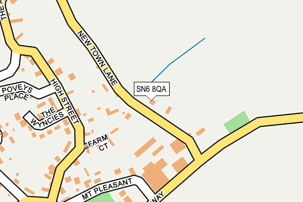 SN6 8QA map - OS OpenMap – Local (Ordnance Survey) SN6 8QA map - OS OpenMap – Local (Ordnance Survey)
