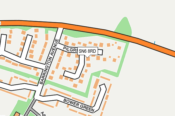 SN6 8RD map - OS OpenMap – Local (Ordnance Survey) SN6 8RD map - OS OpenMap – Local (Ordnance Survey)