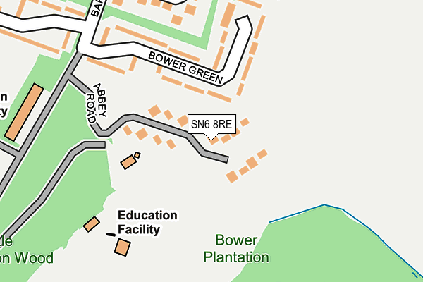 SN6 8RE map - OS OpenMap – Local (Ordnance Survey) SN6 8RE map - OS OpenMap – Local (Ordnance Survey)