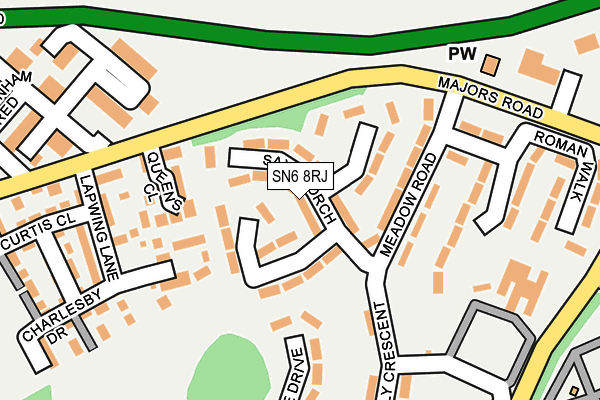 SN6 8RJ map - OS OpenMap – Local (Ordnance Survey) SN6 8RJ map - OS OpenMap – Local (Ordnance Survey)