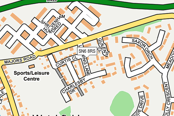 SN6 8RS map - OS OpenMap – Local (Ordnance Survey) SN6 8RS map - OS OpenMap – Local (Ordnance Survey)