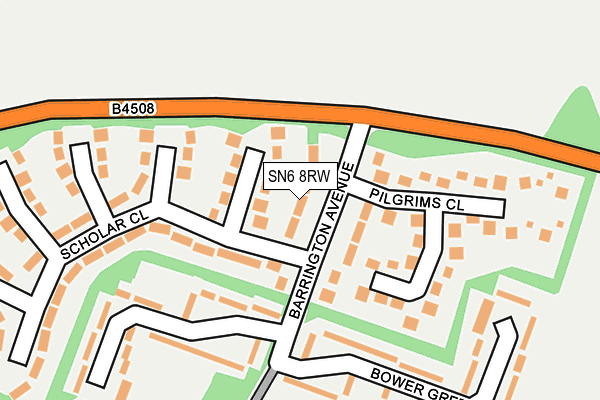 SN6 8RW map - OS OpenMap – Local (Ordnance Survey) SN6 8RW map - OS OpenMap – Local (Ordnance Survey)
