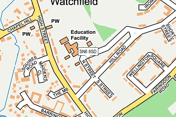 SN6 8SD map - OS OpenMap – Local (Ordnance Survey) SN6 8SD map - OS OpenMap – Local (Ordnance Survey)