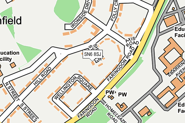 SN6 8SJ map - OS OpenMap – Local (Ordnance Survey) SN6 8SJ map - OS OpenMap – Local (Ordnance Survey)