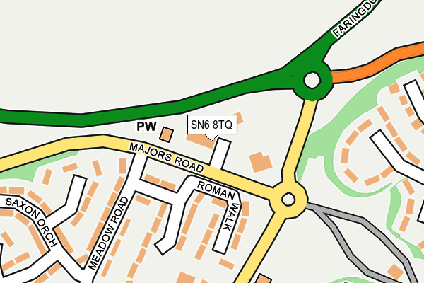 SN6 8TQ map - OS OpenMap – Local (Ordnance Survey) SN6 8TQ map - OS OpenMap – Local (Ordnance Survey)