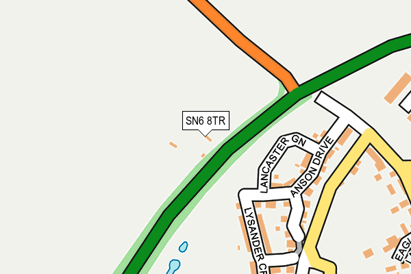 SN6 8TR map - OS OpenMap – Local (Ordnance Survey) SN6 8TR map - OS OpenMap – Local (Ordnance Survey)
