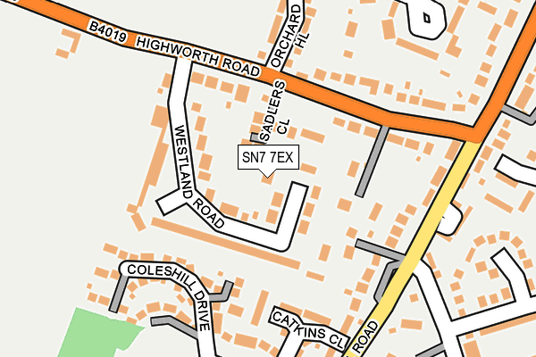 SN7 7EX map - OS OpenMap – Local (Ordnance Survey)