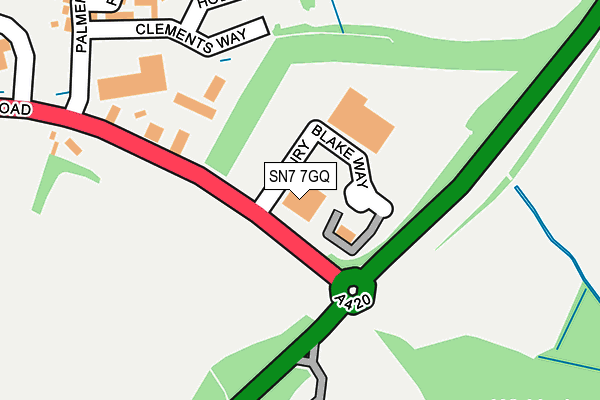 SN7 7GQ map - OS OpenMap – Local (Ordnance Survey) SN7 7GQ map - OS OpenMap – Local (Ordnance Survey)