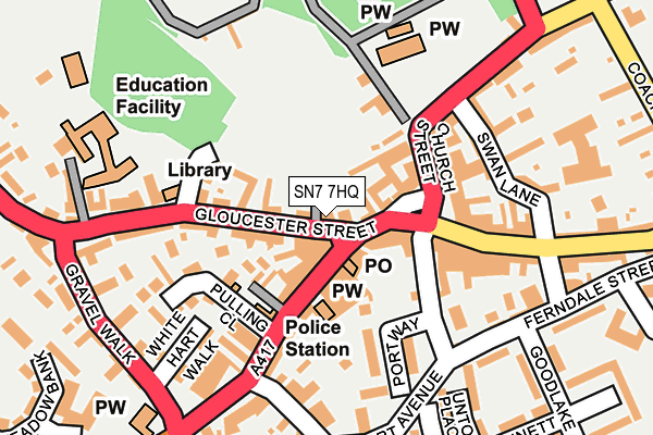 SN7 7HQ map - OS OpenMap – Local (Ordnance Survey) SN7 7HQ map - OS OpenMap – Local (Ordnance Survey)