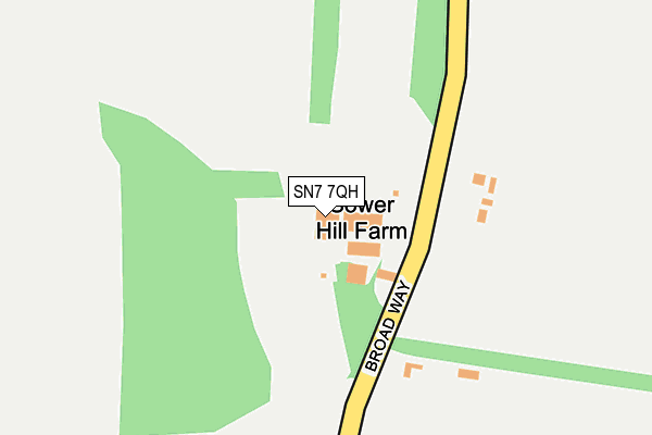 SN7 7QH map - OS OpenMap – Local (Ordnance Survey) SN7 7QH map - OS OpenMap – Local (Ordnance Survey)