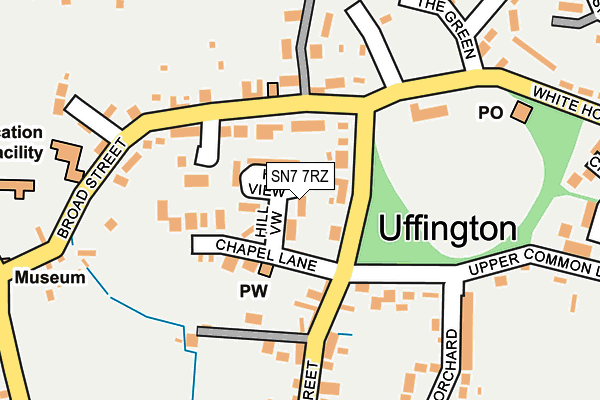 SN7 7RZ map - OS OpenMap – Local (Ordnance Survey) SN7 7RZ map - OS OpenMap – Local (Ordnance Survey)