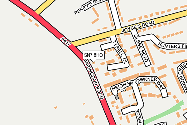 SN7 8HQ map - OS OpenMap – Local (Ordnance Survey) SN7 8HQ map - OS OpenMap – Local (Ordnance Survey)