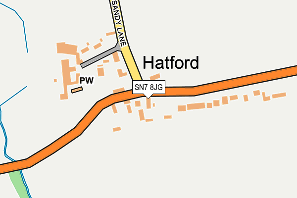 SN7 8JG map - OS OpenMap – Local (Ordnance Survey) SN7 8JG map - OS OpenMap – Local (Ordnance Survey)