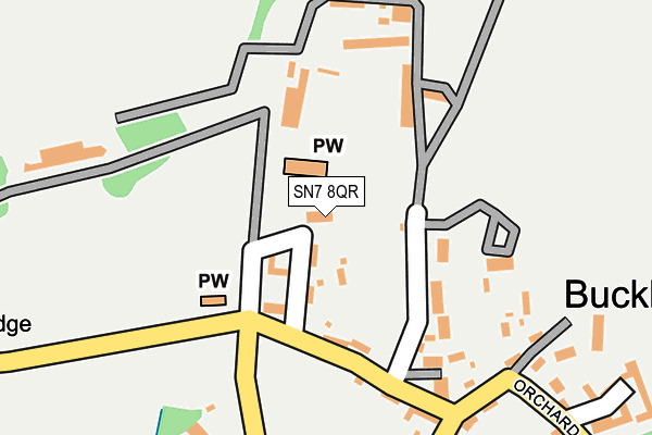 SN7 8QR map - OS OpenMap – Local (Ordnance Survey) SN7 8QR map - OS OpenMap – Local (Ordnance Survey)