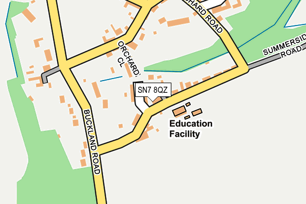SN7 8QZ map - OS OpenMap – Local (Ordnance Survey)