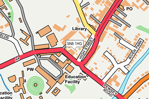 SN8 1HG map - OS OpenMap – Local (Ordnance Survey) SN8 1HG map - OS OpenMap – Local (Ordnance Survey)