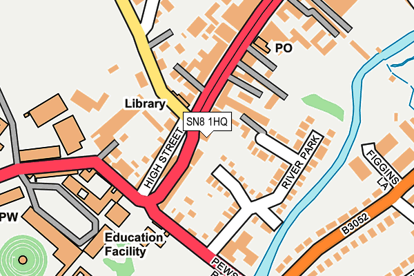 SN8 1HQ map - OS OpenMap – Local (Ordnance Survey) SN8 1HQ map - OS OpenMap – Local (Ordnance Survey)