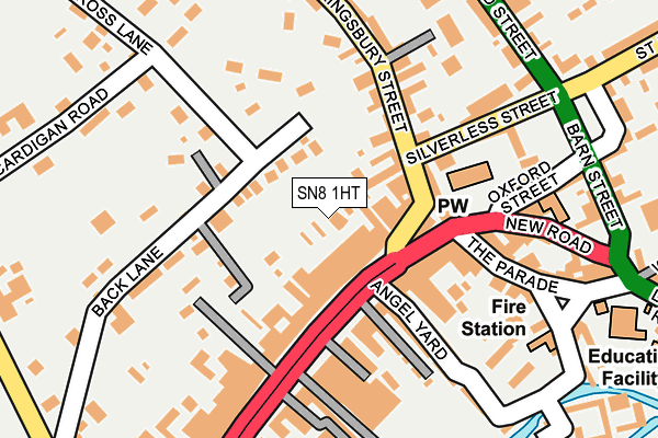 SN8 1HT map - OS OpenMap – Local (Ordnance Survey) SN8 1HT map - OS OpenMap – Local (Ordnance Survey)