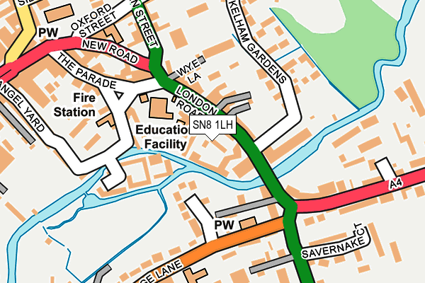 SN8 1LH map - OS OpenMap – Local (Ordnance Survey) SN8 1LH map - OS OpenMap – Local (Ordnance Survey)