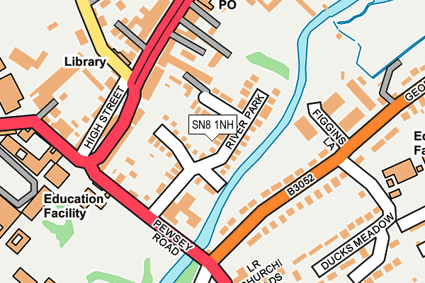 SN8 1NH map - OS OpenMap – Local (Ordnance Survey) SN8 1NH map - OS OpenMap – Local (Ordnance Survey)