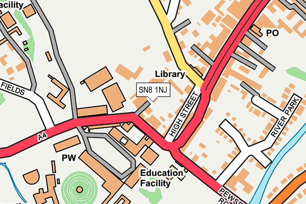 SN8 1NJ map - OS OpenMap – Local (Ordnance Survey) SN8 1NJ map - OS OpenMap – Local (Ordnance Survey)