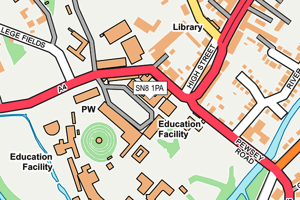 SN8 1PA map - OS OpenMap – Local (Ordnance Survey) SN8 1PA map - OS OpenMap – Local (Ordnance Survey)