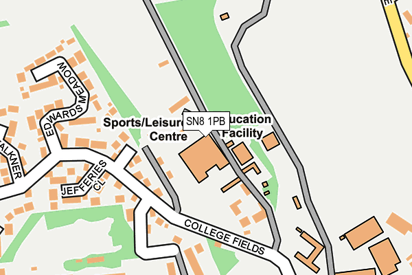 SN8 1PB map - OS OpenMap – Local (Ordnance Survey) SN8 1PB map - OS OpenMap – Local (Ordnance Survey)