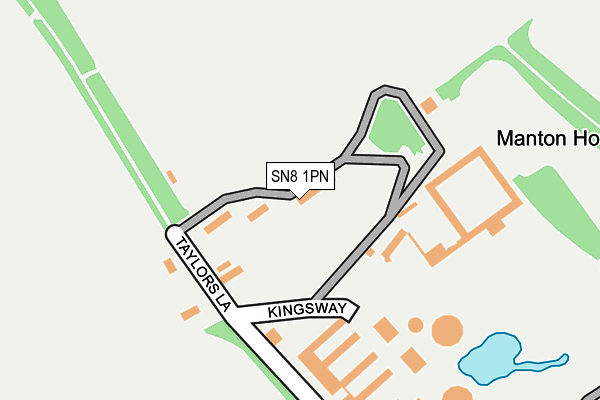 SN8 1PN map - OS OpenMap – Local (Ordnance Survey) SN8 1PN map - OS OpenMap – Local (Ordnance Survey)