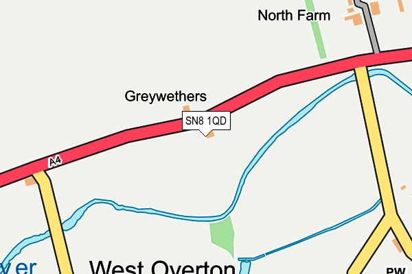 SN8 1QD map - OS OpenMap – Local (Ordnance Survey) SN8 1QD map - OS OpenMap – Local (Ordnance Survey)