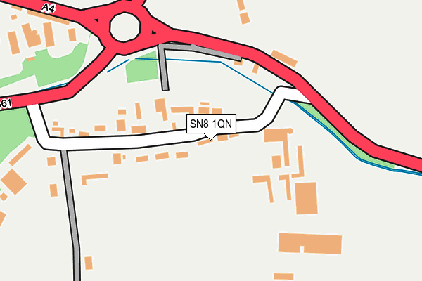 SN8 1QN map - OS OpenMap – Local (Ordnance Survey) SN8 1QN map - OS OpenMap – Local (Ordnance Survey)