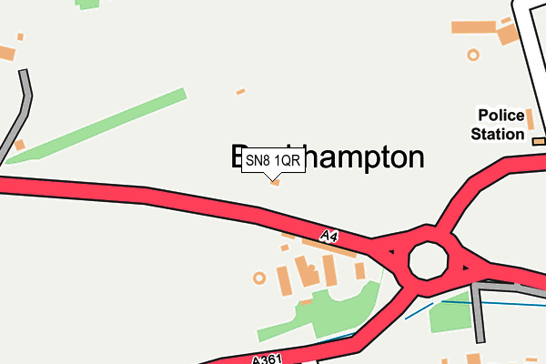 SN8 1QR map - OS OpenMap – Local (Ordnance Survey) SN8 1QR map - OS OpenMap – Local (Ordnance Survey)