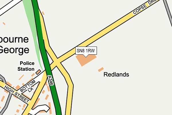 SN8 1RW map - OS OpenMap – Local (Ordnance Survey) SN8 1RW map - OS OpenMap – Local (Ordnance Survey)