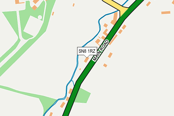 SN8 1RZ map - OS OpenMap – Local (Ordnance Survey) SN8 1RZ map - OS OpenMap – Local (Ordnance Survey)