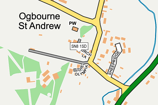 SN8 1SD map - OS OpenMap – Local (Ordnance Survey) SN8 1SD map - OS OpenMap – Local (Ordnance Survey)