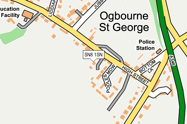 SN8 1SN map - OS OpenMap – Local (Ordnance Survey) SN8 1SN map - OS OpenMap – Local (Ordnance Survey)